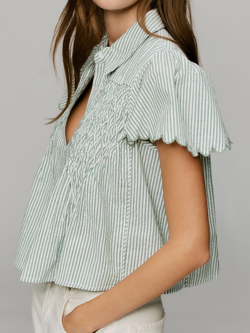 Mauve Scalloped Swing Top - Picture 5 of 9